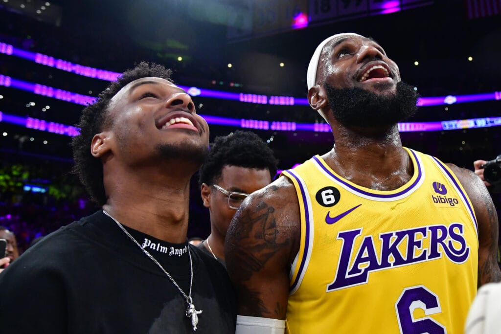 Bronny James Joins LeBron with Lakers, Making NBA History as Father-Son Duo